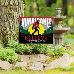 Carolina Hurricanes Yard Sign, Bigfoot, NHL, Home