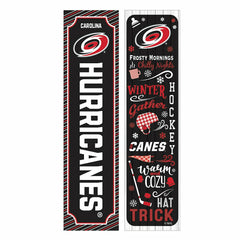 Carolina Hurricanes 46" Double Sided Leaner, Winter Seasonal, NHL, Home