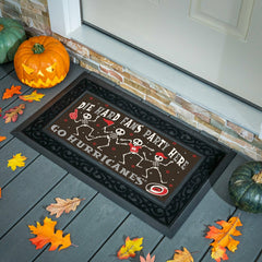 Carolina Hurricanes Flocked Coir Halloween Sassafras Switch Mat, 22"x1, NHL