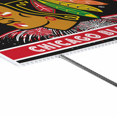 Chicago Blackhawks Yard Sign, Patriotic, NHL, Home