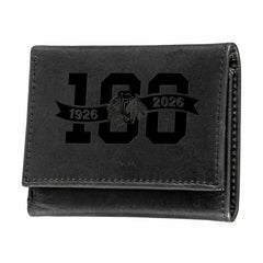 Chicago Blackhawks, 100 Anniversary Wallet, Tri-fold, Black, NHL, Home