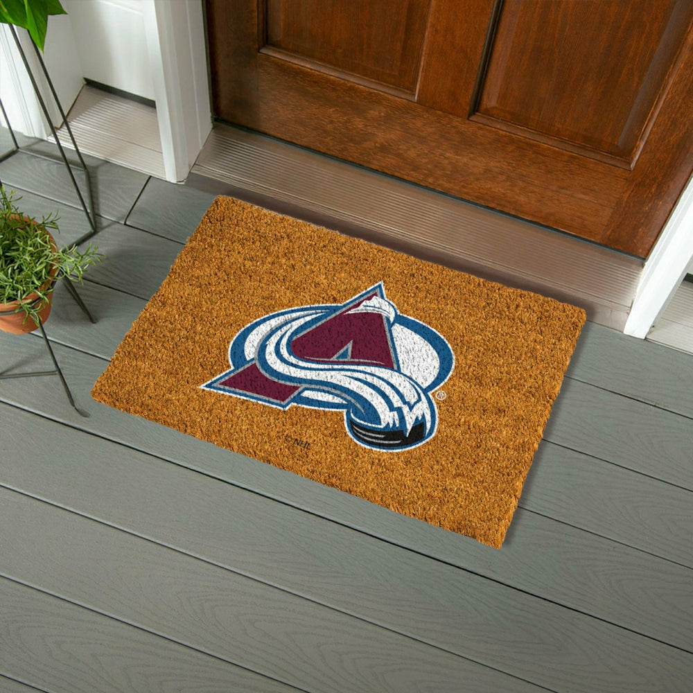 Coir Mat, 16"x28", Colorado Avalanche, NHL