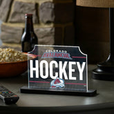 Colorado Avalanche Hockey Rectangle Desklite LED Decor, NHL, Home