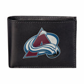 Colorado Avalanche Black Bi-Fold Embroidered Wallet w/ RFID Blocking, NHL, Home