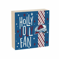 Colorado Avalanche Block, Holiday, 6x6, NHL, Home