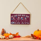 Colorado Avalanche Halloween Wood Wall Sign, 6x11, NHL, Home