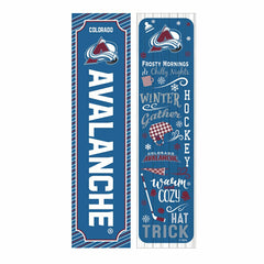 Colorado Avalanche 46" Double Sided Leaner, Winter Seasonal, NHL, Home
