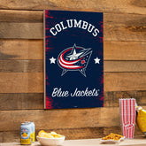 Columbus Blue Jackets Wood Wall Sign, 16x24, NHL, Home