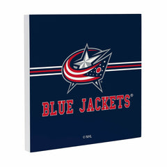 Columbus Blue Jackets Wood Wall Sign, 12x12, NHL, Home