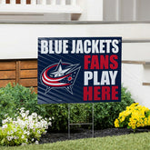Columbus Blue Jackets Coroplast Yard Sign "Fans Play Here", NHL, Home