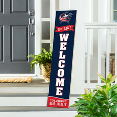 Columbus Blue Jackets Large Single Sided Leaner, 46", NHL, Home