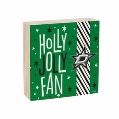 Dallas Stars Block, Holiday, 6x6, NHL, Home