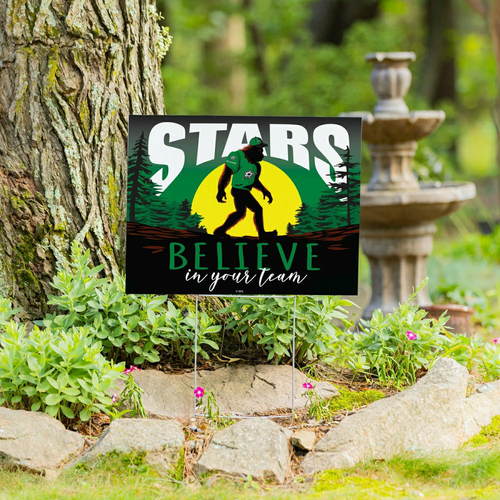 Dallas Stars Yard Sign, Bigfoot, NHL, Home