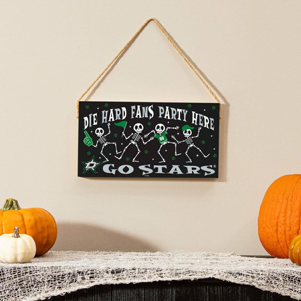 Dallas Stars Halloween Wood Wall Sign, 6x11, NHL, Home