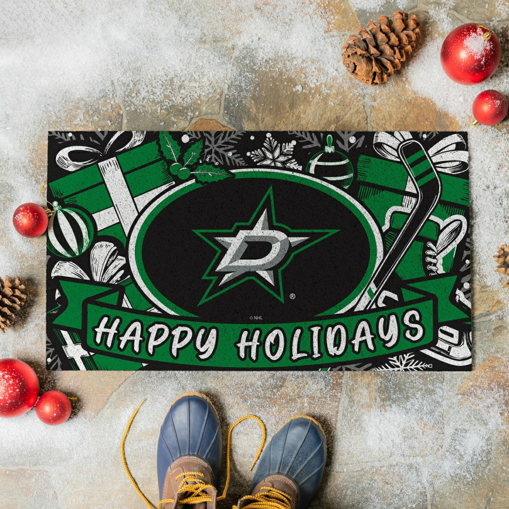 Dallas Stars Holiday PVC Mat, 28"x16", NHL
