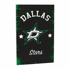 Dallas Stars Wood Wall Sign, 16x24, NHL, Home