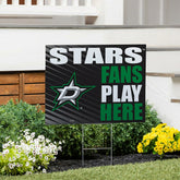 Dallas Stars Coroplast Yard Sign "Fans Play Here", NHL, Home