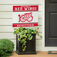 Detroit Red Wings, 100 Anniversary Cororplast Yard Sign, NHL, Home
