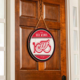 Detroit Red Wings,100 Anniversary Round Door Decor with Hanging Rope, , NHL, Home