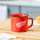 Detroit Red Wings Ceramic Camp Cup with Enamel Finish, 14oz, NHL, Home