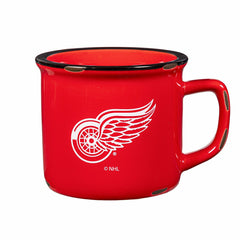 Detroit Red Wings Ceramic Camp Cup with Enamel Finish, 14oz, NHL, Home