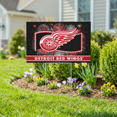Detroit Red Wings Yard Sign, Patriotic, NHL, Home