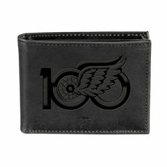Detroit Red Wings, 100 Anniversary Wallet, Bi-fold, Black, NHL, Home