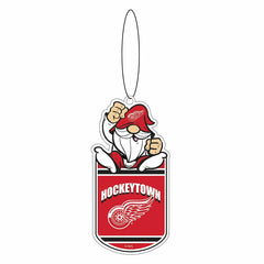 Detroit Red Wings Gift Tag Ornament, Gnome Fan, NHL, Home