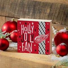 Detroit Red Wings Block, Holiday, 6x6, NHL, Home
