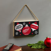Detroit Red Wings Holiday Wood Wall Sign, 6x11, NHL, Home