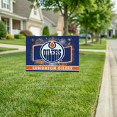 Edmonton Oilers Yard Sign, Patriotic, NHL, Home