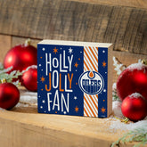 Edmonton Oilers Block, Holiday, 6x6, NHL, Home