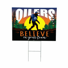 Edmonton Oilers Yard Sign, Bigfoot, NHL, Home