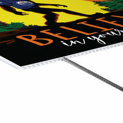 Edmonton Oilers Yard Sign, Bigfoot, NHL, Home