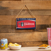 Florida Panthers Stanley Cup 2025 Champions Wood Wall Sign, 6x11, NHL, Home