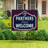Florida Panthers Coroplast Yard Sign, "Fans Welcome", NHL, Home