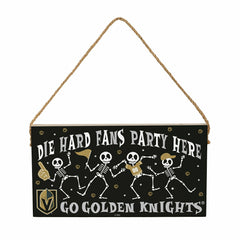 Vegas Golden Knights Halloween Wood Wall Sign, 6x11, NHL, Home