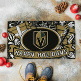 Vegas Golden Knights Holiday PVC Mat, 28"x16", NHL
