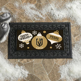 Vegas Golden Knights Holiday Flocked Coir Sassafras Switch Mat, 22"x10, NHL