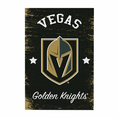 Vegas Golden Knights Wood Wall Sign, 16x24, NHL, Home