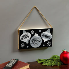 Los Angeles Kings Holiday Wood Wall Sign, 6x11, NHL, Home