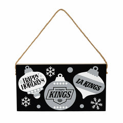 Los Angeles Kings Holiday Wood Wall Sign, 6x11, NHL, Home