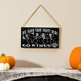Los Angeles Kings Halloween Wood Wall Sign, 6x11, NHL, Home