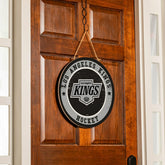 Los Angeles Kings Round Door Décor with Hanging Rope, 18x18, NHL, Home