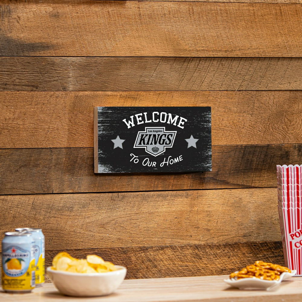 Los Angeles Kings Wood Wall Sign, 6x11, NHL, Home