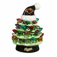 4" Mini LED Tabletop Christmas Tree, Set of 2, Minnesota Wild, NHL, Home