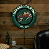 Minnesota Wild, Metal Lite, Round, NHL