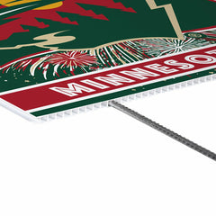 Minnesota Wild Yard Sign, Patriotic, NHL, Home