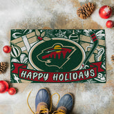 Minnesota Wild Holiday PVC Mat, 28"x16", NHL