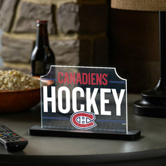 Montreal Canadiens Hockey Rectangle Desklite LED Decor, NHL, Home